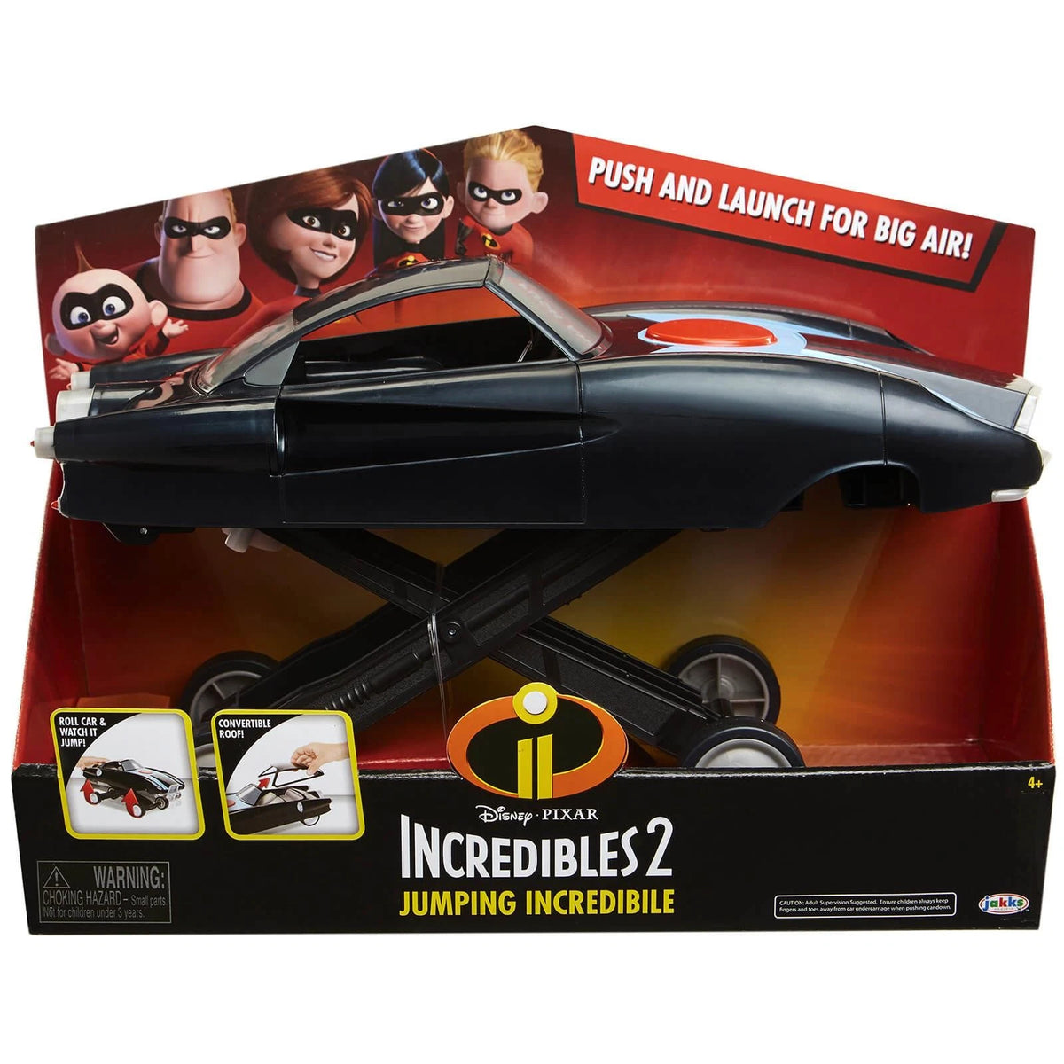 Jakks Pacific Disney Incredibles 2 Jumping Car Incredible Figure