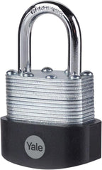 Yale High Security 40mm Laminated Steel Padlock, Pack of 3 - 3 Keys
