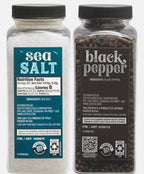 Kirkland Signature Black Pepper Corn Sea Salt Spice Adjustable Grinder + Refill
