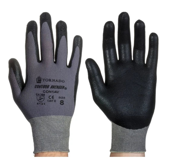 Tornado Contour Avenger Specialist Hand Protect Work Gloves Size XL Pack 10 Pair