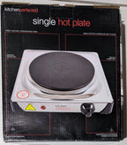 Electric Hotplate 1500W Portable Kitchen Table Top Cooker Stove Stainless Steel