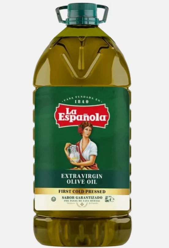 La Espanola Extra Virgin Olive Oil Spanish Rich Flavour Dressing Cold Pressed 5L