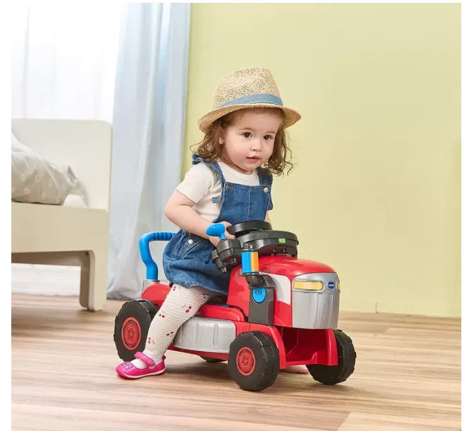 VTech 3-in-1 Kids Ride-On Tractor, Push-Along Mower and Driver Ages 2+