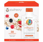 Youtheory Collagen Liquid Natural Berry, 30 Count