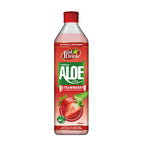 Just Drink Aloe Vera Drink, Strawberry Flavour with Aloe Pulp, 500ml, Pack of 12