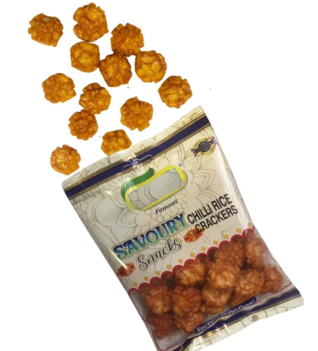 Ginni's Rice Chilli Crakcers Crunchy Thai-Style 70g 10 Pack