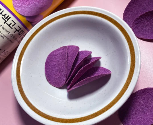 Korean Purple Sweet Potato Chip Crisp Snack 160g No Brand Pack of 2