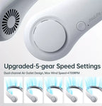 Jisulife Portable Personal Neck Fan 2 Pack Rechargeable Hands Free Bladeless