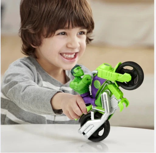 Marvel Super Hero Adventures Set Spider-Man and Hulk Vehicles 2 Pack