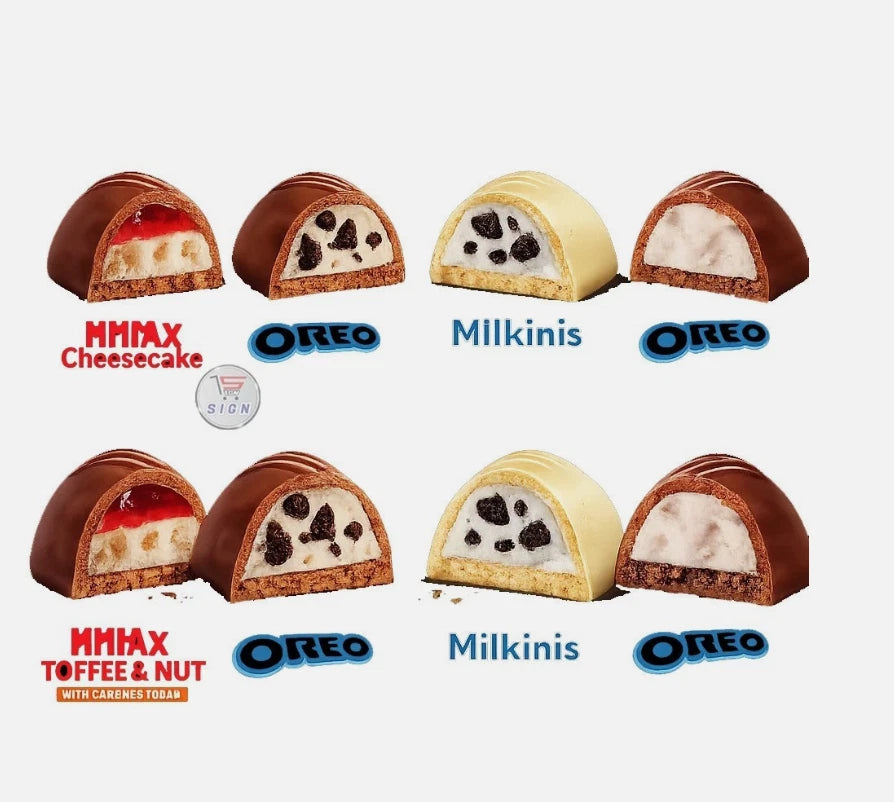 Milka Favourites Assortment Chocolates MMMAX Oreo Milkinis 108Pcs Mix Pack 1kg