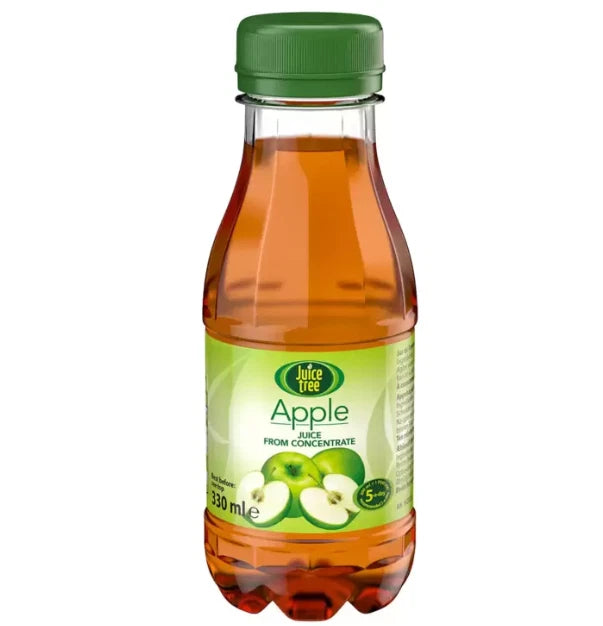 Juice Tree Apple Juice Drink From Concentrate Bottle Kid Lunch Box Pack 12x330ml