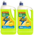 Flash Lemon All Purpose Liquid Cleaner, 5L Pack of 2 Bottles