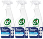 3x700ml Cif Cleanboost Bathroom Spray Removes Limescale w/ 100% Streakfree Shine