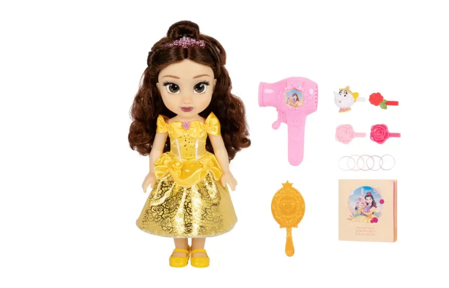 Disney Princess Large Doll and Hair Play Set Elsa Ariel Rapunzel Belle Moana