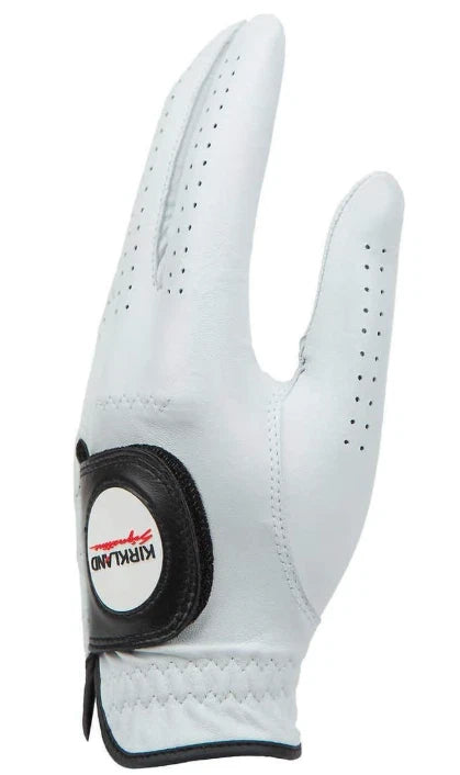 Kirkland Signature Golf Gloves Premium Cabretta Leather, Medium (4 Count)
