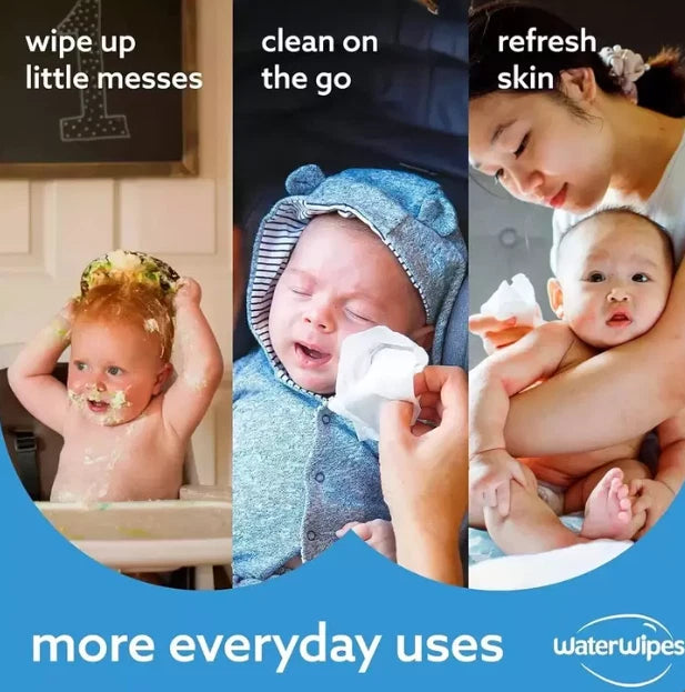 Water Wipe Pure Cotton Wool Packets 60x12 Baby Wipes Cleaning Pack 720 Sheets