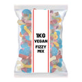 Vegan Fizzy Mix, 1kg Bag, Assorted Fruity Sour Sweets