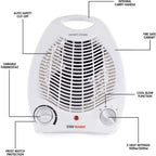 Lloytron F2001WH 2000Kw Upright Electric Fan Heater White