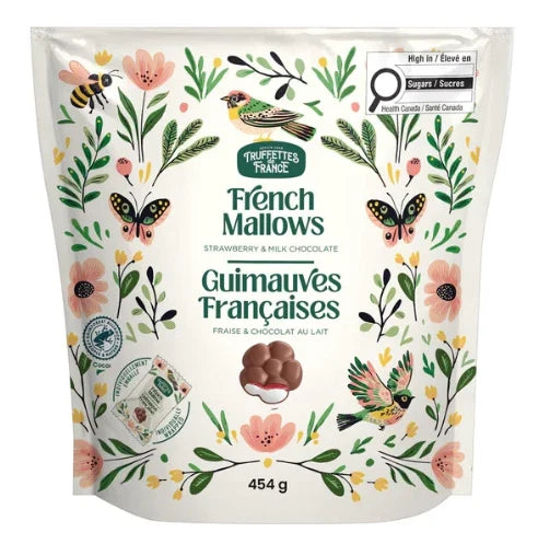 Truffettes de France French Mallows Strawberry and Milk Chocolate, 454g