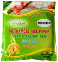 Longdan Vietnamese Rice Paper Round 22cm 500g Pack of 1 for Spring Rolls