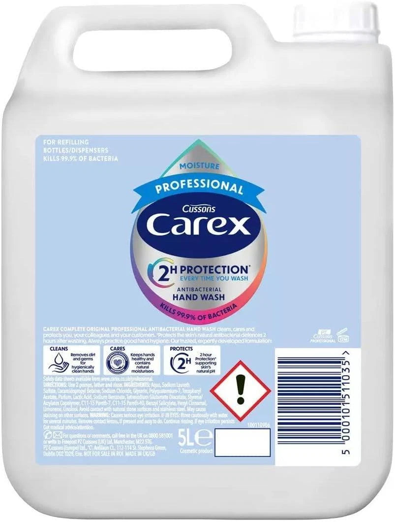 Carex Professional White Moisture Handwash, 5L