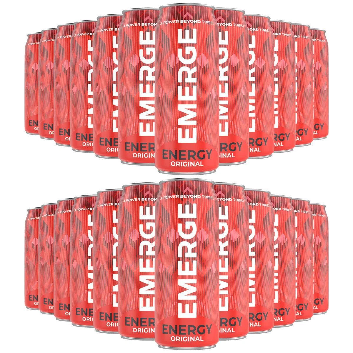 Emerge Energy Original Power Drink Mixed Fruit Flavour Cans Set Pack 24 x 250ml