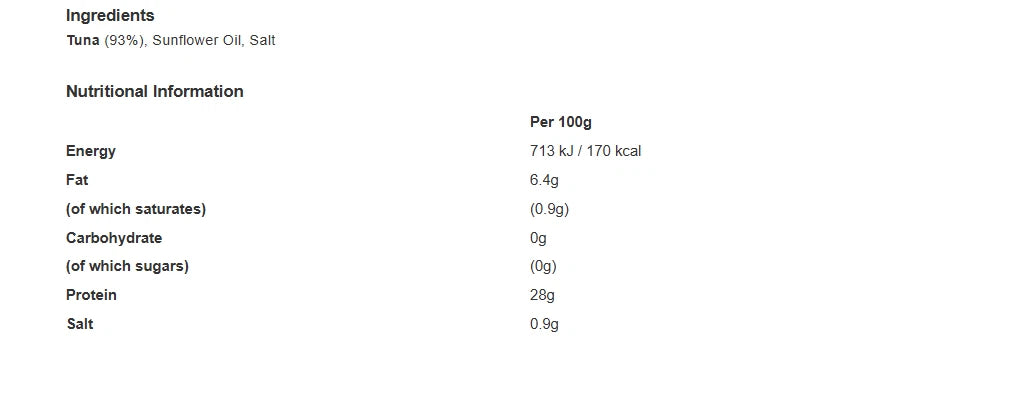 12 x John West No Drain Fridge Pot Tuna Steak with a Little Sunflower Oil 110g