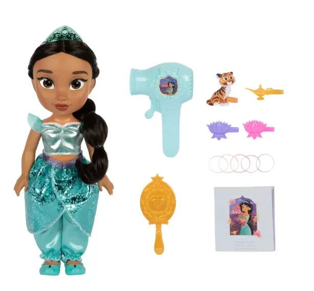 Disney Princess Large Doll and Hair Play Set Elsa Ariel Rapunzel Belle Moana
