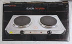 Electric Double Hot Plate Portable Kitchen Table Top Cooker Stove Hotplate 2000W