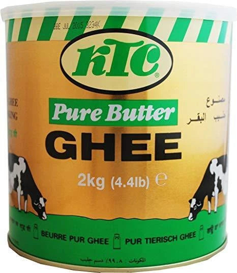 KTC Pure Butter Ghee, For Cooking & Frying 2kg, Suitable for Vegetarians
