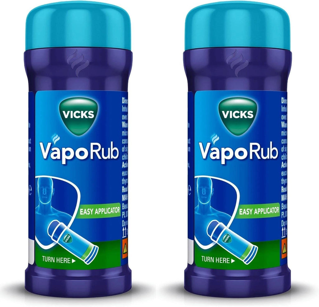 Vicks VapoRub Easy Application Twist and Apply On Chest for Cold Relief 2 pack