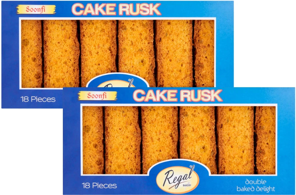 Regal Bakery 18 Soonfi Cake Rusk 370g (Pack of 2)