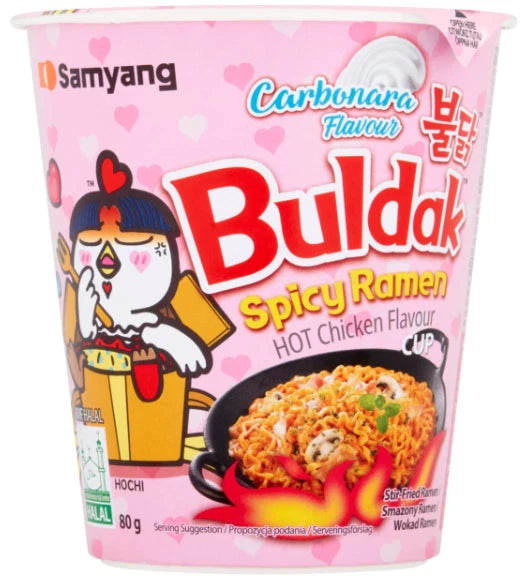 Buldak Spicy Ramen Hot Chicken Flavour Cup 80g x 6
