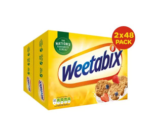 Weetabix Original Pack of 48 x 2 Biscuits – 100 Percent Wholegrain & High Fibre