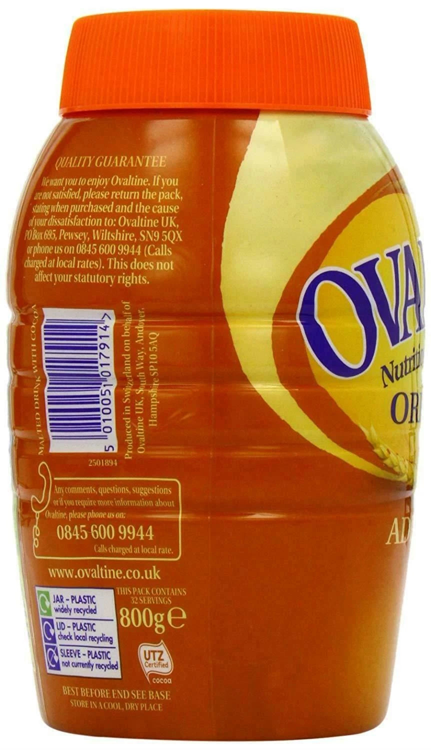 Ovaltine Nutritiously Delicious Original 800g