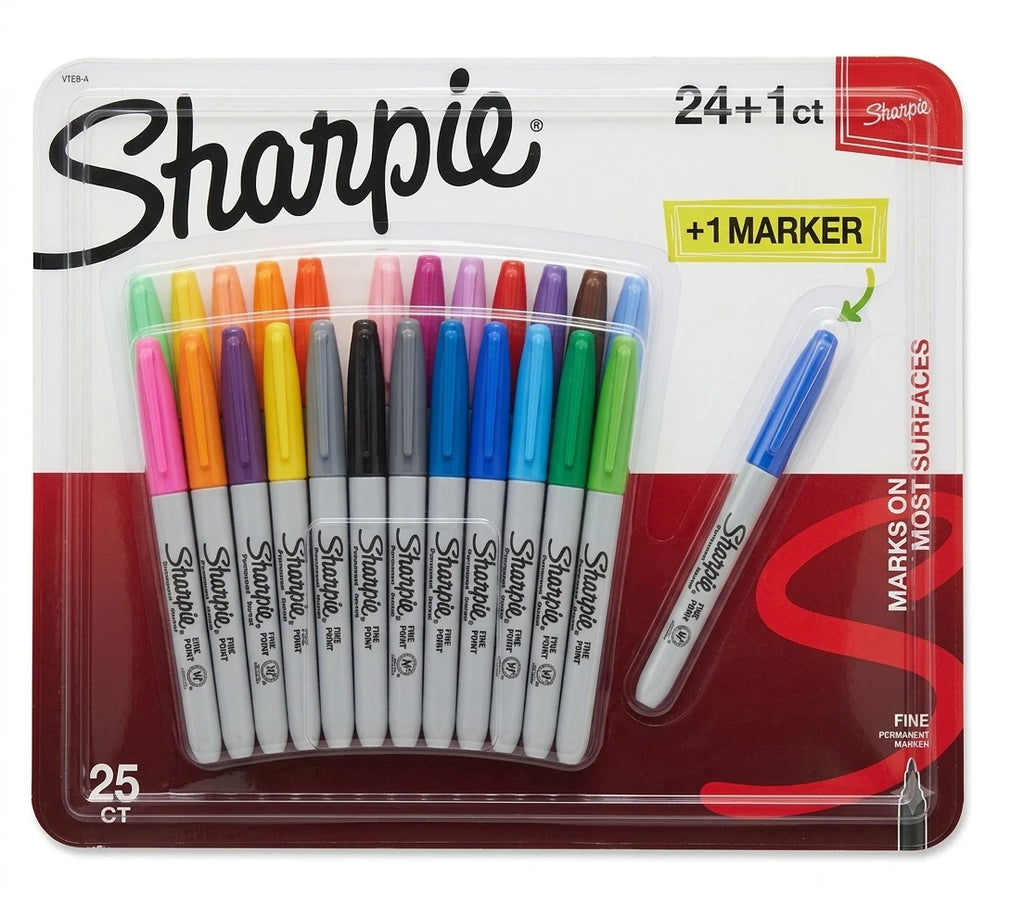 Sharpie Permanent Markers MIX Multi Colour 24 Packs