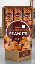 Bestin Dry Roasted Peanuts, Seasoned Snack 65g Pack of 12