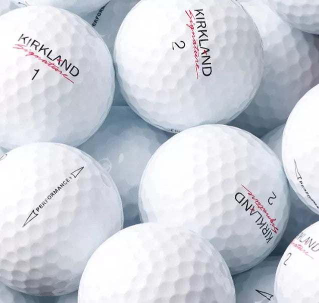 Kirkland Signature 3-Piece Urethane Cover White Golf Balls - 24 Pack