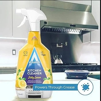 Astonish Zesty Lemon Kitchen Cleaner 750ml × 3