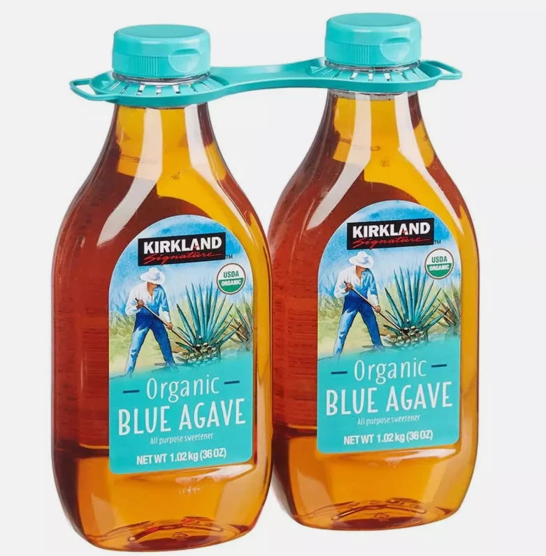 Kirkland Signature Organic Blue Agave Sweetener Vegan Syrup - Pack of 2 x 736ml
