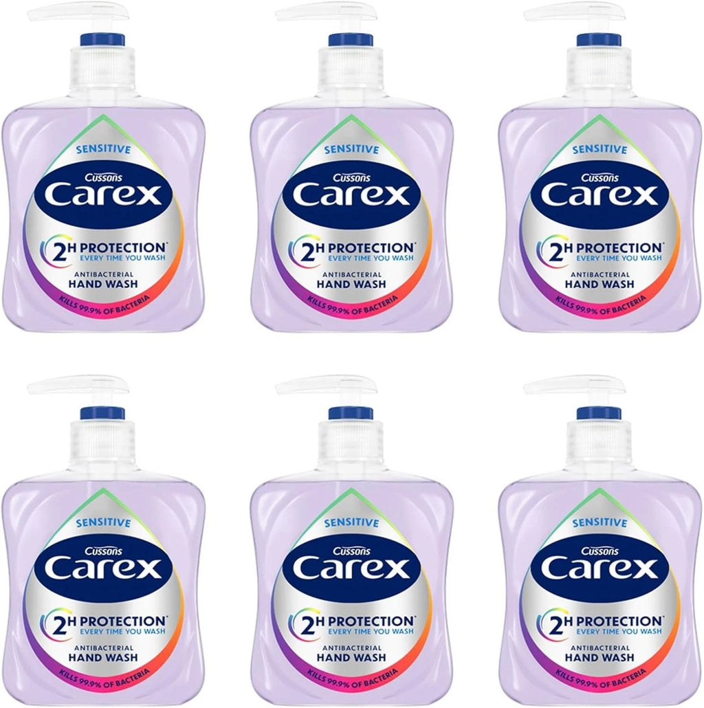 Carex Dermacare Sensitive Antibacterial Hand Wash 250ml Pack of 6