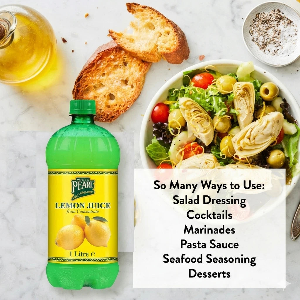 Lemon Juice from Concentrate, 2 x 1L , No Added Water