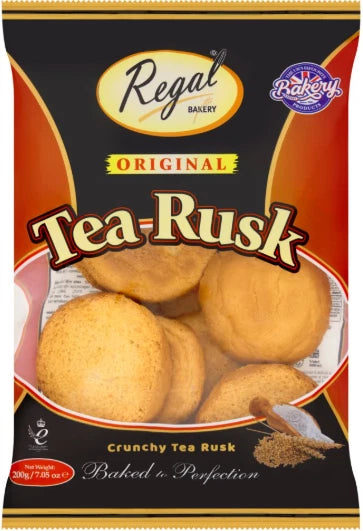 Regal Bakery Original Crunchy Tea Rusk 200g (Pack of 2)