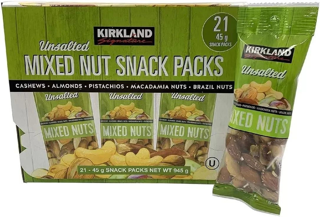 Kirkland Signature Snacking Unsalted Mixed Nuts Pack of21x45g