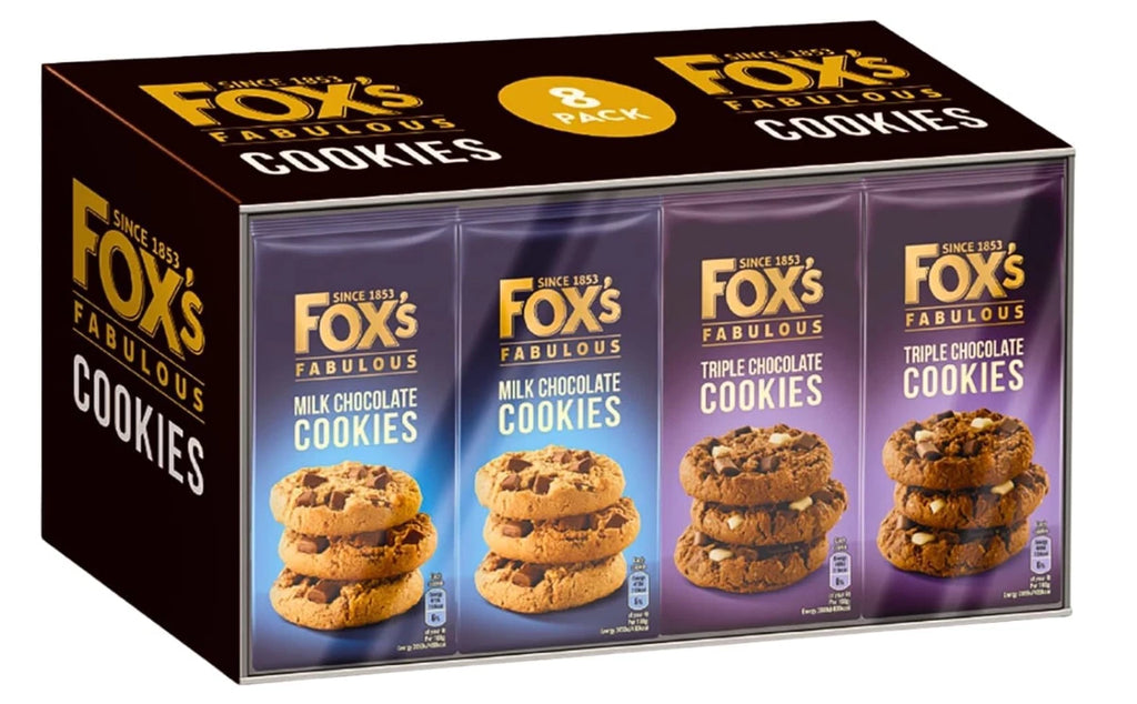 Fox's Fabulous Cookies Assortment Bundle, 8 x 180g