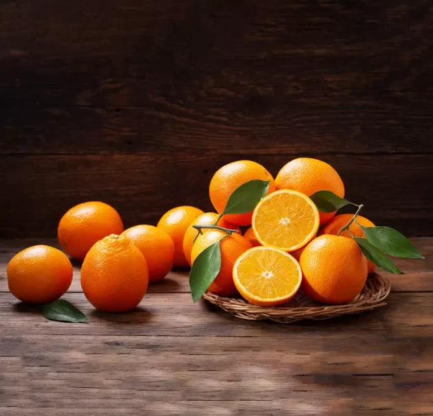 Natural Oranges, Unwaxed, Class 2, 2.5kg, Fresh Citrus Fruit