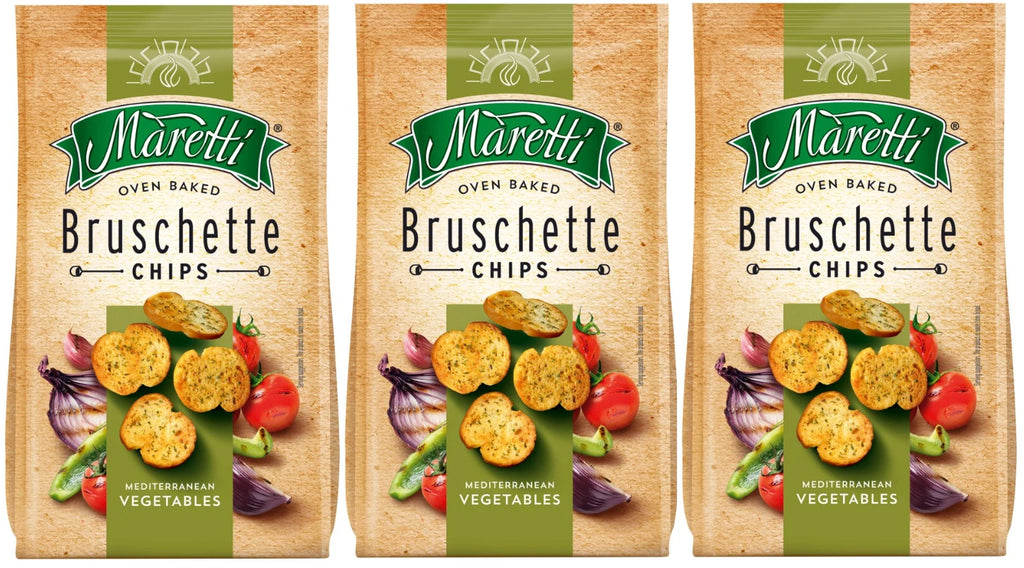 Maretti Bruschette Chips Mediterranean Vegetables 70g Pack of 14