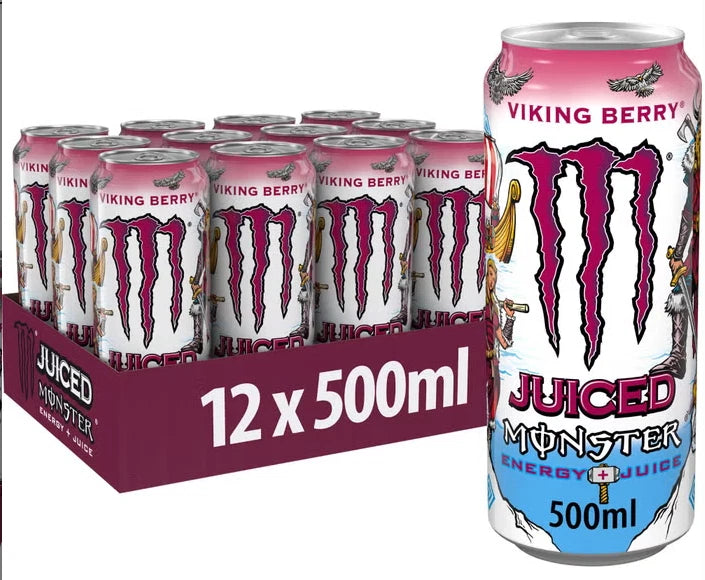 Monster Energy Drink Viking Berry 500ml Pack of 12