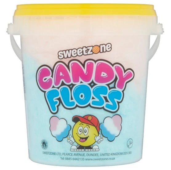 SweetZone Candy Floss, Cotton Candy in Tubs, 50g Each, Pack of 6