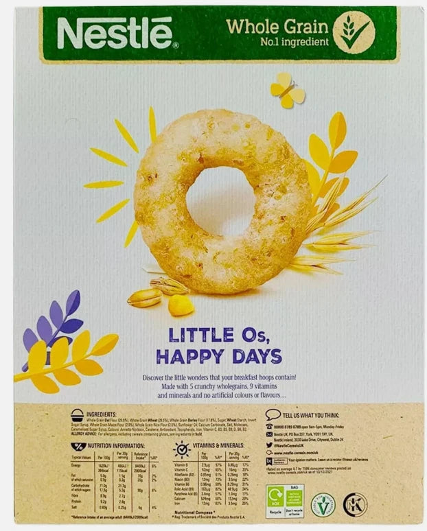 Nestle Cheerios Breakfast Multigrain Cereal Fibre Whole Grain Family Pack 2x600g
